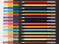 Ручка гелевая с супер укрывистыми чернилами Pentel "Mattehop" d 1 мм, цвет чернил: красный