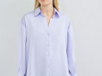 Сатиновая блузка, Фиолетовый