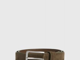 Ремень из искусственной замши, Зеленый