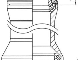 Рулевая колонка Author ACO-HS40 1-1/8"- 1.5" интегрированная (высота 10 мм посадочный 41.8 и 51.8 мм)