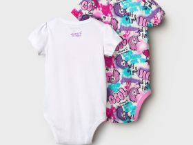 Боди детское трикотажное для девочек, 2 шт в комплекте