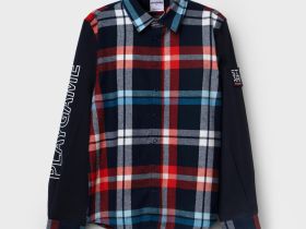 Сорочка текстильная для мальчиков (regular fit)