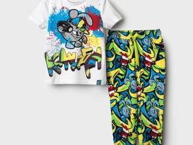 Комплект трикотажный для мальчиков: фуфайка (футболка), брюки