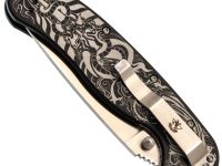 Складной нож Steelclaw "Крыса Ханья", сталь VG-10, рукоять алюминий с гравировкой, ограниченное издание
