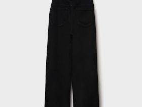 Брюки текстильные джинсовые для девочек