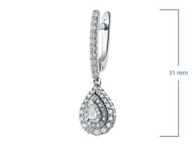 Серьги из белого золота э4712сг02171400