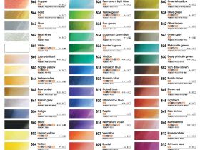 Акварель Mungyo "Gallery" мал. кювета, Зеленый серый