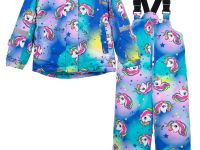 Комплект текстильный с полиуретановым покрытием для девочек: куртка, полукомбинезон