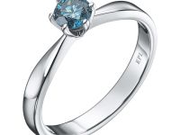 Классическое кольцо из белого золота с бриллиантом э4701кц12150900