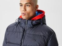 Мужская утеплённая куртка Lacoste с капюшоном