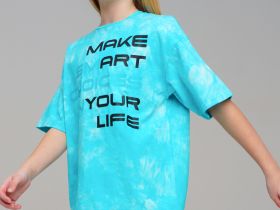 Фуфайка трикотажная для девочек (футболка)