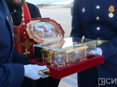 Впервые в Якутск прибыли мощи святого Георгия Победоносца