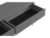 ТВ-тумба Изи 158x53 Графитовый/Розовый