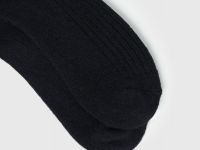 Высокие носки с шерстью в рубчик, Синий