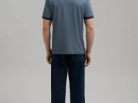 Поло прямого кроя из джерси