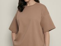 Оверсайз футболка из трикотажного интерлока