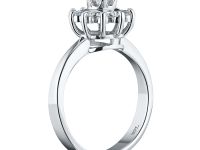 Классическое кольцо из белого золота с бриллиантами э4001кц07153800