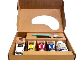 Набор акрила Pebeo "ORIGIN" Equipment Kit, матовый, 6 цв. х 60 мл