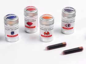 Набор картриджей для перьевой ручки Herbin, Rouge caroubier Алый, 6 шт