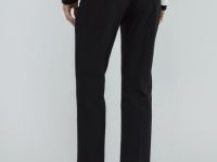 Укороченные брюки из хлопка, Черный