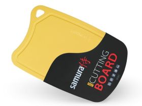 Доска Samura термопластиковая антибактериальная, 380х250х2 мм, желтая, SF-02Y