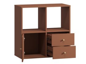 Стеллаж Кейн 6-75x75 Терракотовый