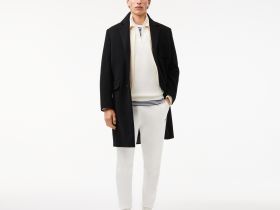 Свитшот Lacoste унисекс с застежкой-молнией с высоким воротом