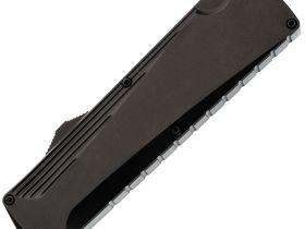 Фронтальный автоматический нож Daggerr Кощей All Black, сталь D2, рукоять алюминий