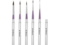 Кисть соболь №3 круглая "Альбатрос" в футляре