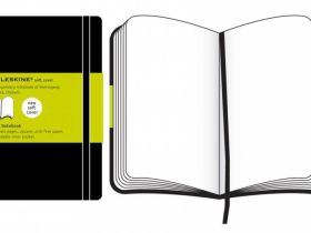 Записная книжка нелинованная Moleskine "CLASSIC SOFT" Large 130х210 мм 192 стр., обложка черная