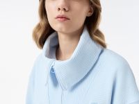 Женская хлопковая толстовка Lacoste с высоким воротом