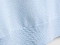 Базовый джемпер поло с коротким рукавом, Голубой