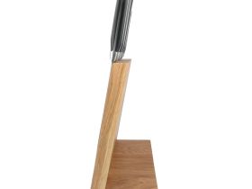 Подставка настольная магнитная для 6 ножей Woodinhome KS002XSON, дуб