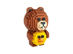 9739_MK Конструктор Медвежонок с утенком