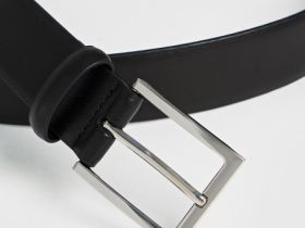 Ремень из натуральной кожи, Черный
