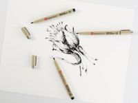 Линер-маркер для подписи Sakura "PIGMA GRAPHIC" 1 мм, черный