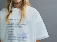 Двойная футболка для девочек, Белый