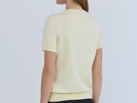 Джемпер с коротким рукавом, Желтый