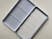 Пенал для акварели Potentate, 225х105х16 мм., металл. светло-голубой