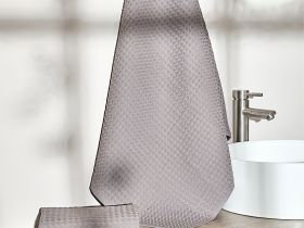 Полотенце вафельное Lorgo, гранит