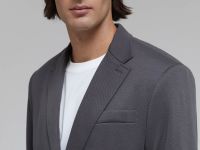 Однобортный пиджак с хлопком