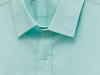 Рубашка из хлопка с отложным воротником