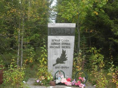 Братская могила 19 партизан отряда "Красный онежец", погибших в 1943 г.