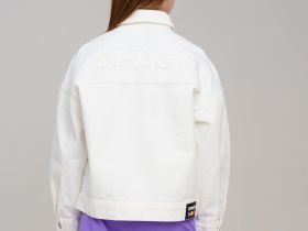 Куртка текстильная джинсовая для девочек