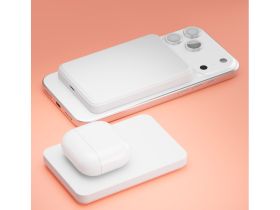 Портативное зарядное устройство VLP LITE Power Snap Qi / MagSafe 5000 мАч Белое
