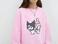 Толстовка с принтом для девочек, Розовый