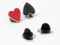 Парные значки эмал. "Масти"