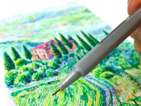 Ручка капиллярная SKETCHMARKER Artist fine pen цв. Серый простой