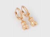 Серьги для девочек, 3 пары, Золотой