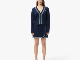 Женский вязаный кардиган Lacoste классического кроя